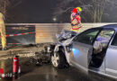 Sbg: Auto kollidierte in Mittersill mit Brückengeländer