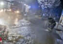 Nö: Müllraum-Brand bei Wohnhausanlage in Ebreichsdorf und Rohrbruch der 200er-Hauptwasserleitung in Baden