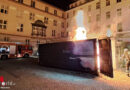 Bayern: Baucontainer in München in Flammen