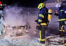Oö: Brennender Pkw in Putzleinsdorf als zweiter Einsatz des Tages