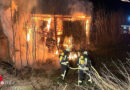 D: Scheune in Stade in Flammen aufgegangen