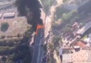 Brasilien: Kleinflugzeug stürzt auf Straße, kollidiert mit Autobus und geht in Flammen auf → zwei Tote in São Paulo