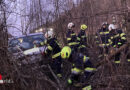 Bgld: Kleinbus-Bergung aus dichtem Bewuchs in Minihof-Liebau