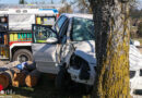 Oö: Zwei Schwerverletzte bei Pkw-Frontalkollision mit Baum in Schlüßlberg