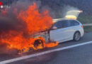 Schweiz: Auto auf A 13 bei Montlingen in Flammen aufgegangen