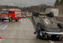 Oö: Unfall mit drei Pkw und zwei Verletzten während eines Graupelschauers auf A1