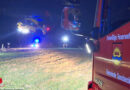 D: Verpuffung auf Campingplatz in Labbeck bei Sonsbeck → Ausleuchten einer Landefläche für zwei Rettungshubschrauber