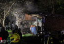 Oö: Fünf Feuerwehren bei Brand eines Schuppens in Ottnang am Hausruck im Einsatz