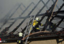Nö: 11 Feuerwehren bei Brand eines Wirtschaftsgebäudes in Eichhorn / Zistersdorf