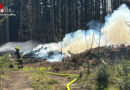 Bayern: Aufwendige Löscharbeiten bei Vegetations- und Holzhaufenbrand in Kirchanschöring