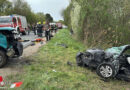 Nö: Schwerer Verkehrsunfall auf der B4 bei Zissersdorf / Hausleiten fordert 12 Verletzte → 3 Rettungshubschrauber vor Ort