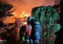 D: Gartenhütte in Kleingartenanlage ausgebrannt → Feuerwehr Bruchsal im nächtlichen Einsatz
