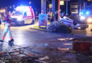 Oö: Heftiger Autoüberschlag in Wels fordert zwei Schwerverletzte (26)