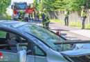 Oö: Brett bohrt sich bei Autoüberschlag in Gunskirchen durch die Windschutzscheibe