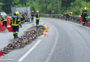 Oö: Lkw mit Bierverlust auf der B 127 bei Walding