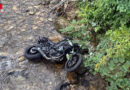 Stmk: Biker landet mit Motorrad in Bachbett des Wildbaches in Deutschlandsberg