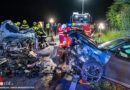 Oö: Verletzte bei Pkw-Frontalzusammenstoß auf der B 3 in Perg
