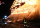 Stmk: Acht Feuerwehren bei Wirtschaftsgebäudebrand in Kobenz im Einsatz