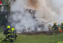 Oö: Feuer zerstört größere Gartenhütte in Ebensee