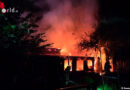 D: Feuer in einer Kleingartenanlage