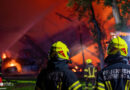 Oö: 16 Feuerwehren bei Landwirtschafts-Großbrand in Aurach am Hongar