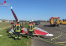 D: Ultraleichtflugzeug-Bruchlandung am Flugplatz in Offenburg