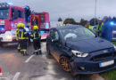 Nö: Autokollision im Kreisverkehr in Waidhofen an der Thaya