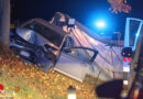 Oö: Unfall mit Todesfolge bei Meggenhofen → Auto frontal gegen Baum gekracht