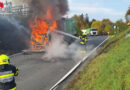 Stmk: Lkw geriet während der Fahrt in Brand – B66 bis in die Abendstunden gesperrt