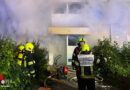 D: Mehrere verletzte Feuerwehrleute und schwierige Brandbekämpfung bei Kellerfeuer in Mehrfamilienhaus in Bergheim
