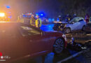 Oö: Aufräumarbeiten nach Unfall auf Kreuzung der B 126 in Bad Leonfelden