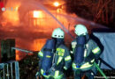 D: Gartenhütte in Vollbrand