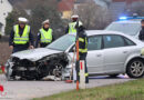 Oö: Frontalunfall in Enns → vier Personen verletzt