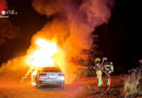 D: Audi in Detmold in Flammen