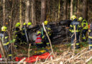 Oö: Personenrettung nach Verkehrsunfall auf der Hansberg-Landesstraße