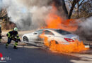 Bayern: Brennende Kehrmaschine in München → Brandausdehnung auf Pkw