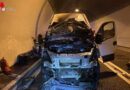 Schweiz: Lieferwagen brannte im Tunnel Bargias