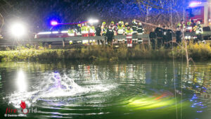 VU_PKW_SchwarzerSee27 Vbg: Pkw stürzt bei Satteins in den Schwarzen See ? Mann ums Leben gekommen