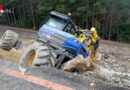 Bgld: Schreitbagger bei Hangsicherungsarbeiten auf der A2 abgestürzt