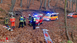 D: Absturz am Jakobsberg in Porta Westfalica ? Person schwer verletzt