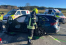 Nö: Vier Verletzte nach Zusammenstoß mit drei Fahrzeugen bei Waidhofen an der Thaya
