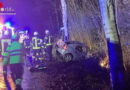 D: Auto kollidiert bei Neuenkirchen mit Baum und Graben → Frau (47) ums Leben gekommen