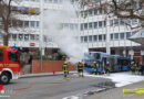 Bayern: Linienbus brennt am Arabellapark in München
