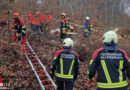 D: Personenrettung aus schwierigem Gelände nach Forstunfall in Allensbach