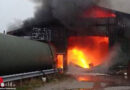 D: Halle zur Lagerung von Gärresten in Breddorf in Flammen → rund 1 Mio. Euro Schaden