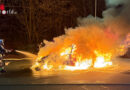 D: Vollbrand eines Pkw am Rastplatz Hünxe West an der BAB 3
