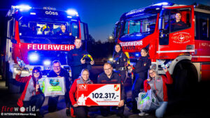 Interspar-Kunden spenden 102.317,- Euro Pfandgeld fr die Feuerwehren
