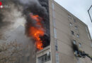 Nö: Großeinsatz bei Wohnungsbrand im 3. OG in Wiener Neudorf → 170 Kräfte-Einsatz