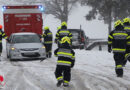 Stmk: Pkw-Unfall auf winterlicher B 77 in Lobmingtal