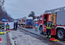 Stmk: Ein Todesopfer (62) bei Lkw-Pkw-Frontalkollision auf der B 320 in Mitterberg-St. Martin